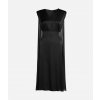 ŠATY KARL LAGERFELD MIDI CEREMONY CAPE DRESS BLACK