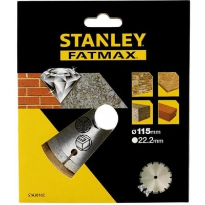 Stanley Diamantový kotúč segmentový na betón/tehly 115 × 22,2 mm (STA38102-XJ)