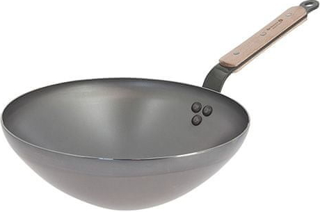 de Buyer Wok panvicu Mineral B Bois 28 cm