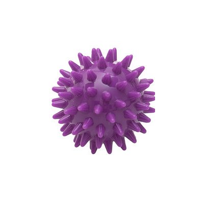 Sanomed Masažná loptička ježko, fialová 5,5 cm