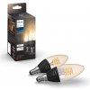 Philips SADA 2x LED Stmievateľná žiarovka Philips Hue WHITE FILAMENT E14/4,5W/230V 2100K P4631 + záruka 5 rokov zadarmo
