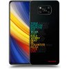 Picasee silikónový čierny obal pre Xiaomi Poco X3 Pro - Motto života