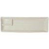 Servírovací tanier CONTOUR 33 x 10,5 cm vysoký okraj biela keramika MIJ