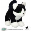Ručne šitá plyšová hračka Hračka Mačka čierno-biela All About Nature 25 x 24 cm
