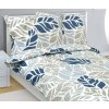 Bellatex obliečky bavlna 90/566 variácie modro-béžové 140x200 70x90
