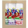Bavlnená kuchynská utierka - SADA 3ks v Darčekovej krabičke - Motív FOLK 2