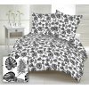 Didatex MONSTERA LIST ČIERNY krepové obliečky DeLuxe Rozmer obliečok: 140x200 cm, Obsah balenia: Set Balenie