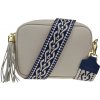 NovaKabelka.sk Bala Beige s prídavným popruhom III kožená talianska crossbody kabelka béžová