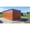 Plechová garáž 3x5m RAL8004 bledá hnedá