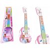 Elektrická gitara s princeznou pre deti a svetlom, melódie, ružová