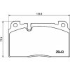 Sada brzdových platničiek kotúčovej brzdy BREMBO P 85 133
