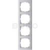 Schneider Electric Merten M-Pure 4-rámček Aluminium
