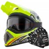 ĽAHKÁ CROSSOVÁ PRILBA ENDURO QUAD XS + OKULIARE + RUKAVICE