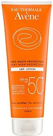 Avène Opaľovacie mlieko pre citlivú svetlú pokožku Very High Protection SPF50+ 250 ml