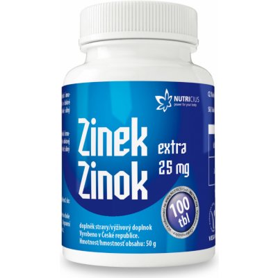 Nutricius Zinek Extra 25 mg 100 tabliet