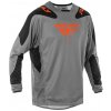 Dres FLY RACING Kinetic Sym 2025 (sivá/oranžová/čierna) XL