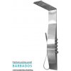 AQUATEK BARBADOS hydromasážny sprchový panel oceĺový, termostatická batéria, nerez, HPBARBADOSTB