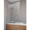 RADAWAY FUENTA NEW PND 100cm ľavá vaňová zástena sklápacia dvojdielna, profil chróm, sklo číre, 208210-01L