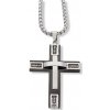 Ewena Oceľový kríž s retiazkou + Darčekové balenie