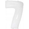Balón Fóliový Číslo 7 Biely FX 100 x 72 cm 1 ks