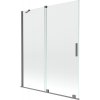 Mexen Velar sprchová zastena posuvná 2-dielna 140 x 150 cm, číra, gun metal - 896-140-000-01-95