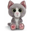 NICI Glubschis plyš Mačka šedá Felinja 15cm, GREEN - VÝPREDAJ