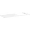 Doska pod umývadlo Hansgrohe Xelu Q 136x1,6x55 cm biela lesklá 54098050