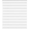 VidaXL Roleta zebra, biela, 125,9 cm, polyester