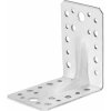 Spojovací uholník s výstužným rebrom 90 mm x 90 mm x 65 mm pozinkovaný, 20 ks