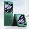 Plastový kryt Magic Color Case zelený s ochranou na vonkajší displej – Samsung Galaxy Z Flip 5