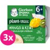 Gerber Organic Rastlinný Dezert Mango a Kiwi s kokosovým mliekom 4 x 90 g