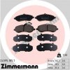 ZIMMERMANN Sada brzdových platničiek kotúčovej brzdy 24595.185.1