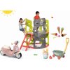 Smoby set preliezačka Multi-Activity Tower na šplhanie so šmykľavkou a odrážadlo s gumenými kolesami a vozík so zmrzlinou 840201-9