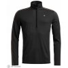 ORTOVOX 185 Rock'N'Wool Zip Neck tričko, black raven M