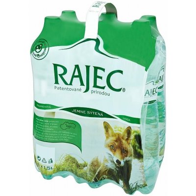 Rajec Pramenitá voda jemne sýtená 6 x 1,5 l