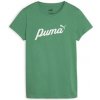 Puma Tričká s krátkym rukávom Ess+ Script Zelená