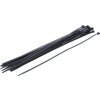 Kraftmann BGS1080879 Viazacie pásky 7,6 x 500 mm Čierne 20 dielov