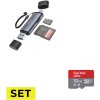 SET ČÍTAČKA KARIET TECH-PROTECT ULTRABOOST CARD READER SD & MICRO SD GREY + PAMÄŤOVÁ KARTA SANDISK ULTRA ANDROID MICROSDXC 32GB 120MB/S A1 CL.10 UHS-I (SDSQUA4-032G-GN6MA)