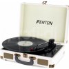 Fenton RP115G Retro gramofon s reproduktory a Bluetooth, krémový