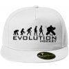 Evolúcia Hockey brankár - Šiltovka s rovným šiltom a plastovou sponou - Univerzálna veľkosť ( Biela )