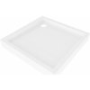 Mexen Flow+ štvorcová sprchová vanička 80 x 80 cm, biely lesk - 46S108080H