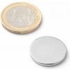 SOLLAU Neodymový magnet valec D 20x2 mm, Neodym, N42, ponikelovaný