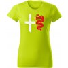 T-ričko Alfa Romeo Rift dámske tričko Farba trička: Limetková, Farba potlače: Biela, Veľkosť: M