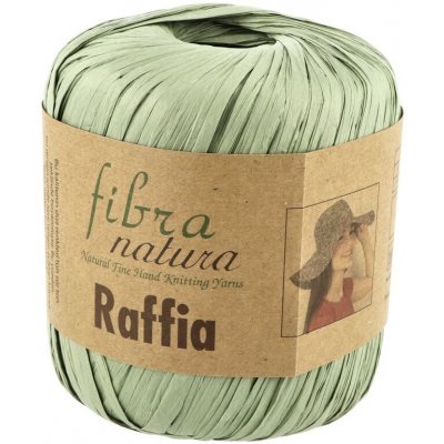 Fibra Natura Raffia 116-30 bledá olivová