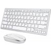 Kombinovaná myš a klávesnica Omoton KB066 30 (strieborná)