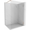Mexen Lunar sprchová stena Walk-in pravá 160 x 200 cm, transparentná 8 mm, brúsená meď - 830-160-000-65-00-P