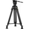 75mm Cine Fluid Head with 2-Stage One Touch Carbon Fiber Tripod Legs (12KG) - Space Gray Tilta