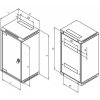 Rack jednodílný,10'-10U nebo 19'-5U/360mm,skl.dv. RKA-10-AS4-CAX-