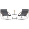 ART Tmavo šedá súprava terasového nábytku 2+1 - Focus Garden