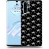 Picasee silikónový čierny obal pre Huawei P30 Pro - Separ - White On Black